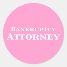 Bankruptcy Attorney Gifts Sticker