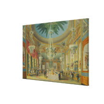 Banqueting Room, from 'Views of Royal Pavilion Canvas Print
