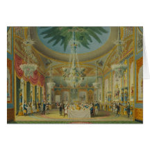 Banqueting Room, from 'Views of Royal Pavilion Card