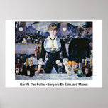Bar At The Folies-Bergere By Edouard Manet Poster