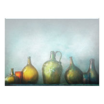 Bar - Bottles - Green bottles Invites