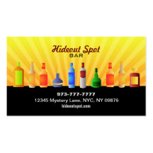 Bar Business Cards