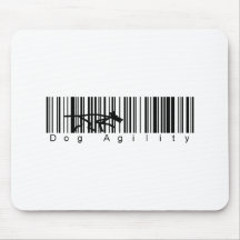 Bar Code Dog Agility Mouse Pad
