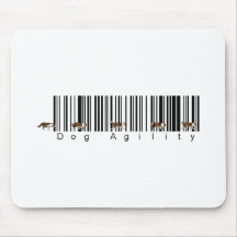 Bar Code Dog Agility weave Mouse Pads