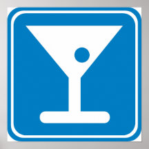 Bar Highway Sign Poster