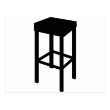 bar stool post card