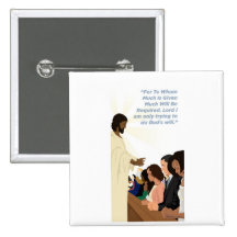 Barack Jesus Pin Buttons
