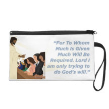 Barack Jesus Wristlet Bag Purse