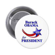 Barack Obama 08 Pinback Button
