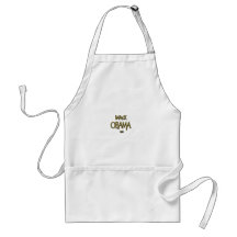 BARACK OBAMA 2009 GOLD APRON