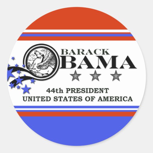 Barack Obama 44th President Sticker