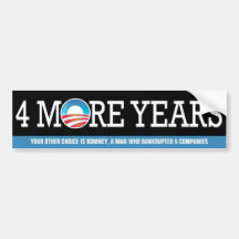 Barack Obama - 4 more years! Bumper Sticker