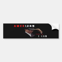 BARACK OBAMA AMERICAN BUMPER STICKER