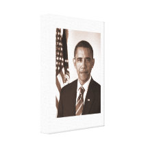 Barack Obama Classic Portrait Canvas Print