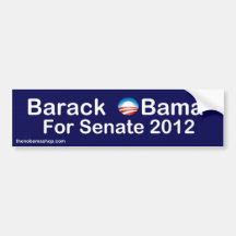 Barack Obama For Senate Bumper Sticker