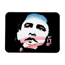 Barack Obama Hope for Change light Rectangle Magnets