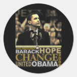Barack Obama Hope Round Sticker