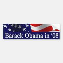 Barack Obama in '08 Bumper Sticker