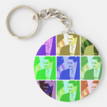 Barack Obama Pop Art Keychains