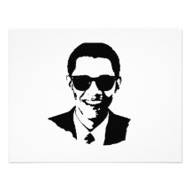 Barack Obama Sunglasses Custom Invites