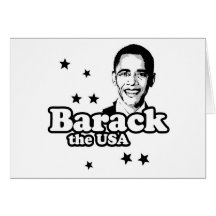 Barack the USA T-shirt Greeting Cards