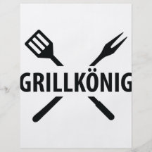 barbacue king icon personalized flyer