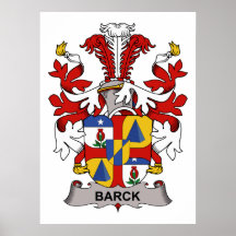 Barck Family Crest Posters