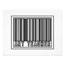 Barcode Art Teacher Announcement