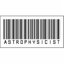 Barcode Astrophysicist Cut Out