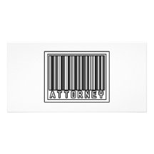 Barcode Attorney Photo Greeting Card