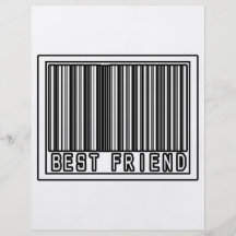 Barcode Best Friend Personalized Flyer
