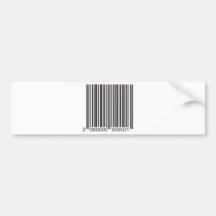 Barcode Bumper Stickers