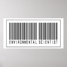 Barcode Environmental Scientist Print