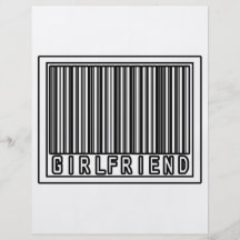 Barcode Girlfriend Personalized Flyer