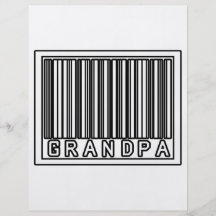 Barcode Grandpa Personalised Flyer
