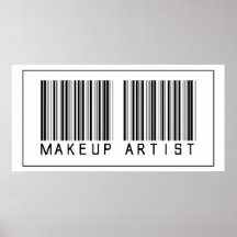 Barcode Makeup Artist Posters