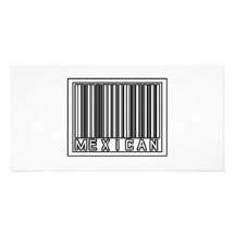 Barcode Mexican Customized Photo Card
