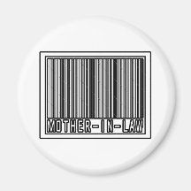 Barcode Mother-In-Law Fridge Magnet