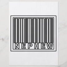 Barcode Nephew Personalised Flyer