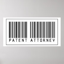 Barcode Patent Attorney Poster