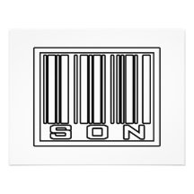 Barcode Son Invitations