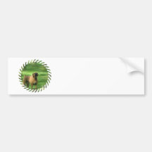Barking Boxer Dog Bumper Sticker