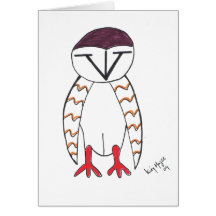 barn owl Greeting Card