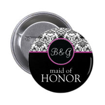 Baroque Elegance Maid of Honour Button