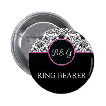Baroque Elegance Ring Bearer Button