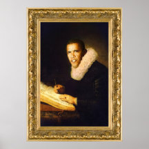 Baroque Obama Print