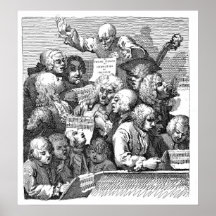 Baroque Singers Engraving Print