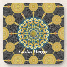 Barrel Cactus Mandala Array Coaster