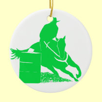 Barrel Racegreen ornaments