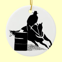 Barrel Racer ornaments